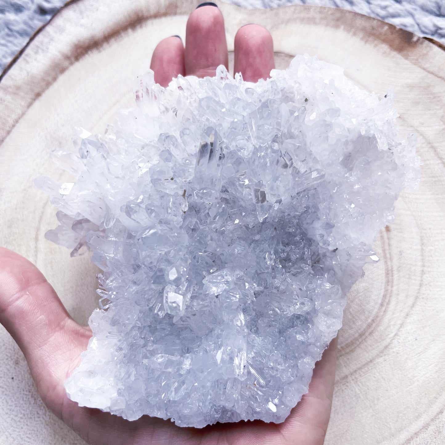 Rock crystal cluster large