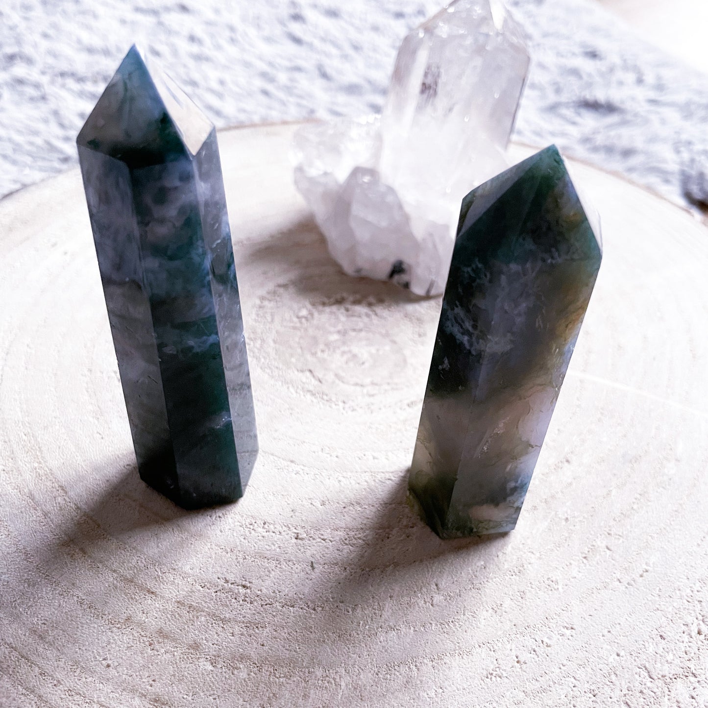 Moss Agate Towers